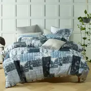 Bianca Botanic Grey Quilt Cover Set Queen