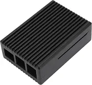 Metal Case for Pi 5 2GB/4GB/8GB, Pi 5 Case with 8 Silicone Heatsinks, Support Official Pi 5 Active Cooler, Pi 5 Passive Cooling Case