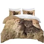 Adorable Wild Cheetah Cubs Quilt Cover