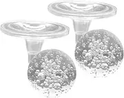 2 Sets Bubble Ball Holder Set Spring Clip Lanyard Model Aircraft Fire Hydrant Container Fire Hydrant Port Plug Fish Tank Figurines Car Model Fire Hydrant Kit Plug Glass Transparent
