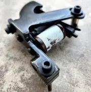 Blackened Distressed Old School PR Shader Tattoo Machine Nautical Star Coils USA