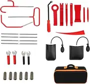 Portable Automotive Tool Set, Wheel Pin Puller Kit - Stainless Steel J Hook, 29 Piece Set - Professional Kit, Assorted Case for AU Repair Tools