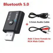 Bluetooth 5.0 Audio Transmitter and Receiver with 3.5mm AUX and USB Dongle