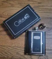 Vintage Colibri Flask Cigarette Holder Funnel Combo – Black / Silver NIB NWOT