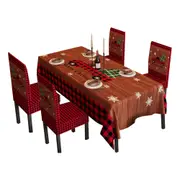 Tablecloth Christmas Theme Dining Table Cover for Christmas Party Home Decoration-Christmas car