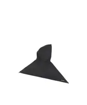 sharp-pointed turban One size Black