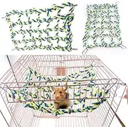 Yitaocity Rat Ferret Chinchilla Hamsters Hammock Braided Bed Toy Center Loepard Print with 4 Hooks