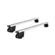 Universal Car Roof Racks Pod Aluminium Cross Bars Upgraded Holder 126cm Silver