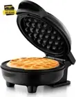 Personal/Mini Waffle Maker, Non-Stick Coating, Black - 4-Inch Waffles in Minutes