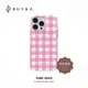 BURGA iPhone 15系列Tough款防摔保護殼-粉紅格紋
