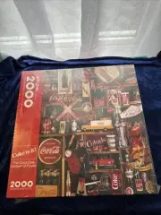 Hallmark Springbok Puzzle Coca-Cola Coke Is It 2000 Piece Jigsaw 1986 NEW SEALED
