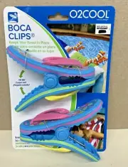 O2COOL Flip Flop Boca Beach Towel Clip 2 NEW