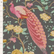 Quilting Patchwork Fabric TILDA Chic Escape Peacock Grey 50x55cm FQ