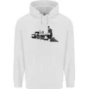 Trains Locomotive Steam Engine Trainspotting Childrens Kids Hoodie