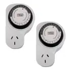 Brand New HPM 24hr Analog Timer with Offset Double Pole - Pack of 2