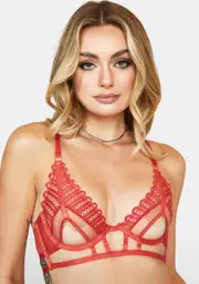 [Wolf & Whistle] Rust Ellie Open Cup Bra