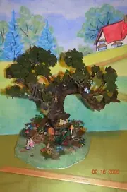 Dollhouse Treehouse Handmade with tiny animals Easter Spring by Nicole Swanbeck