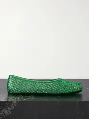 [Ancient Greek Sandals] Ancient Greek Sandals - Iro Pvc Ballet Flats - Green - IT42 IT 42 Green