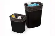 7-10 Gal Hvywt Can Liners, 15W X 9D X 24L, Black Poly, 2 Ml-Cs of 500 Bags
