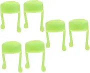 Healeved 6pcs Silicone Eye Drops Bracket Portable Applicator Guides for Home Use Eye Drops Aid Tools Prevents Dripping and Assists Positioning