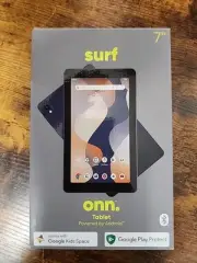 Onn Surf Tablet 7" Android 14 Go Edition Bluetooth 32GB Storage 3GB