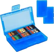 24-Slot Card Case for Switch Game, Blue Portable Fold Game Card Holder with 24 Game Card Slots and 24 Micro SD Card Slots, Game Card Compatible with Lite/OLED/NS Switch, Gifts for Game Lovers
