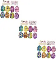 JOINPAYA 3sets Easter Scratch Decoration Craft Kit for Boy Girl Creative Art for Family Fun for Easter Parties and Activities Creativity and Coordination