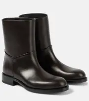 [The Row] The Row Nobilis leather ankle boots AU 5 brown