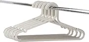 [Joseph Joseph] Orderly Set Of 5 Recycled Plastic Anti-Tangle Clothes Hangers, With Oversized Hooks And Non-Slip Grips, Ecru