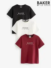 Baker by Ted Baker 100% Cotton T-Shirts 3 Pack (D41939) | $69 - $78