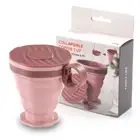 Folding Cups 220Ml BPA FREE Food Grade Water Cup with Lid Travel Silicone