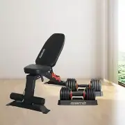Powertrain Gen2 Pro 50KG Adjustable Dumbbell Set with FID Bench