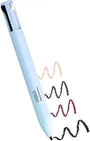 DAGEDA 4 in 1 Makeup Pen, Eyebrow Pencil & Eyeliner & Lip Liner & Highlighter Pen, Eye, Lip and Face Makeup, 4 Color Multi-function Makeup Pencil(Color B)