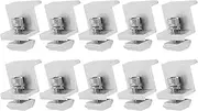 Solar Mount Z Bracket Aluminum Alloy Pressing Block PV Panel Rail End Grounding Clamps for RV House Ship Roof (45mm)