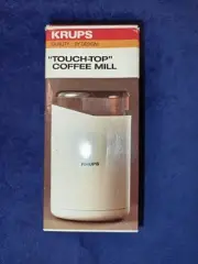 KRUPS TOUCH-TOP 208 WHITE GRINDER MIL FOR COFFEE NUTS SPICES GRAINS **NEW**