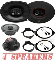 For 2014-2024 Silverado JBL Club964M 255W 6x9 GTO629 180W 6.5" Door Speakers