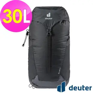 【deuter】AC LITE 30L網架直立式透氣輕量背包(3421021黑/戶外休閒包/健行包/登山包)