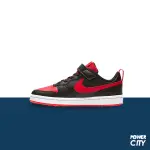 【NIKE】COURT BOROUGH LOW 2 (PSV) 兒童 運動鞋 魔鬼氈 黑紅 中童 -BQ5451007