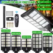 1600W LED Solar Street Light Lamp Motion Sensor Lights Remote Garden Yard Flood