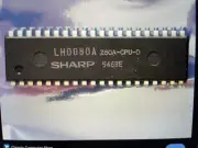 2 x SHARP LH0080A Z80A-CPU Z80A CPU DIP40 Z80 CPU chip IC