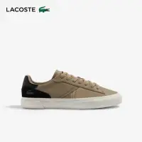 在飛比找momo購物網優惠-【LACOSTE】男鞋-L006皮革拼色運動鞋(淺褐色)