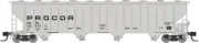 Rapido ~ N Scale ~ New ~ Procor 5820 Covered Hopper UNPX Low Black Solid ~560005