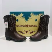 Canyon Trails Kids Lil Cowboy Pointed Toe Classic Western Rodeo Boots- Kids 12