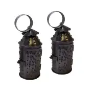 Mini Punched Tin Lanterns- Antique Vintage Style