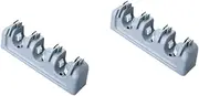 2pcs Closet Organzier Mop Storage Hook American Flag Pin Mop Storage Rack Blue and White Vase Household Mops Steamer Rack for Pots Multifunctional Storage Rack Broom Storage Box(Color:Greyx3pcs,Size:S