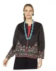 Rara Avis by Iris Apfel Embroidered Black Short Jacket Topper NWT Size Medium