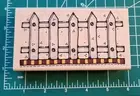 Whipper snappers Rubber stamp PICKET FENCE. Large. Cute New . B10