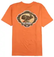 COLUMBIA Sportswear Jack Rabbit T-Shirt sz XL X-Large Orange Brown