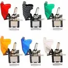 Toggle Switch Diaphanous carbon fiber MISSILE Cover On/OffLED Light 12V 24V