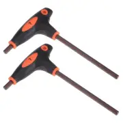 7mm Hex Key T-Handle Dual End Wrench Spanner, Metric S2 Steel 2 Pcs